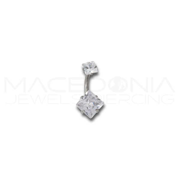 BANANA CON ZIRCONI A FORMA DI ROMBO