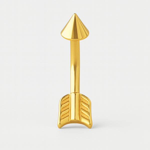 Piercing Ombelico Freccia in Acciaio Chirurgico 316L Oro
