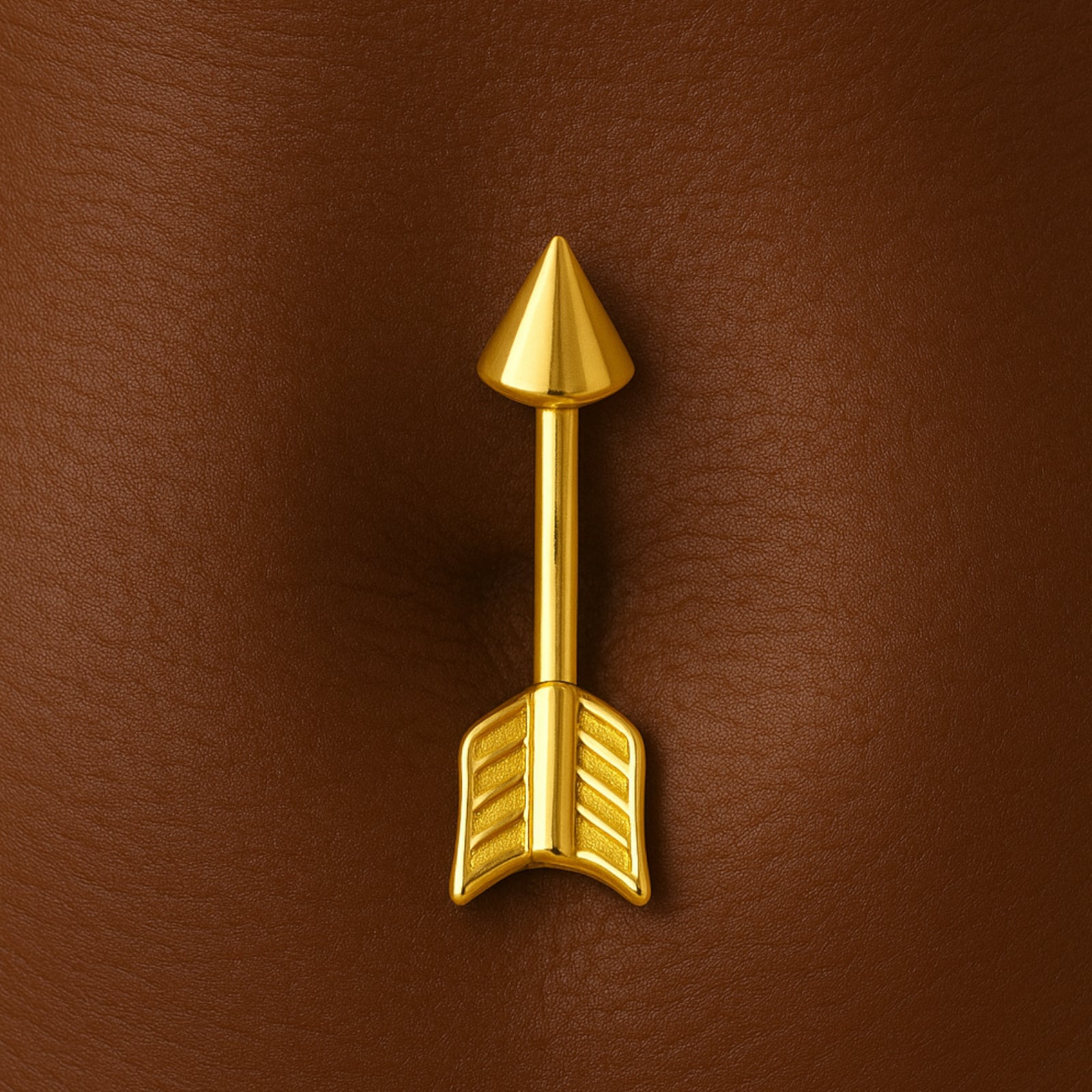 Piercing Ombelico Freccia in Acciaio Chirurgico 316L Oro