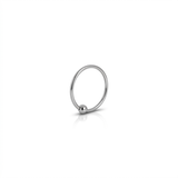 Piercing a chiusura a incastro in titanio G23 (F136) con pallina 4 mm