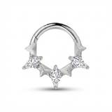 Piercing con zirconi e punte in Titanio G23 - Piercing per Lobo, helix, daith, septum
