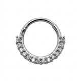 Cerchio in acciaio chirurgico 316L con zirconi