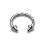 Nostril in Acciaio 316L con Coni 3 mm