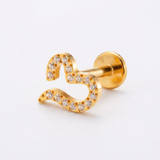 Piercing con cuore aperto in Titanio - Piercing per orecchio