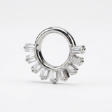 Piercing con zirconi in Titanio G23 - Piercing per Lobo, helix, daith, septum