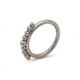 Piercing clicker con palline in acciaio chirurgico 316L