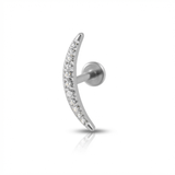 Piercing con zirconi in Titanio G23- Piercing per Lobo, helix, conch, flat