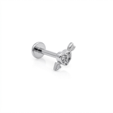 Barretta con Cuore Trafitto Zirconato