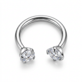 Piercing con zirconi in Titanio G23 - Piercing per naso
