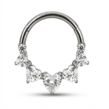 Piercing con zirconi in Titanio G23- Piercing per Lobo, helix, daith, septum