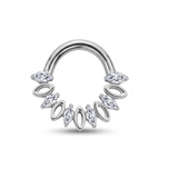 Piercing con zirconi in Titanio G23 - Piercing per Lobo, helix, daith, septum