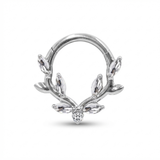 Piercing con ramoscelli di zirconi in Titanio G23 - Piercing per Lobo, helix, daith, septum