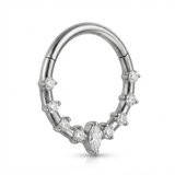Piercing con zirconi in Titanio G23- Piercing per Lobo, helix, daith, septum