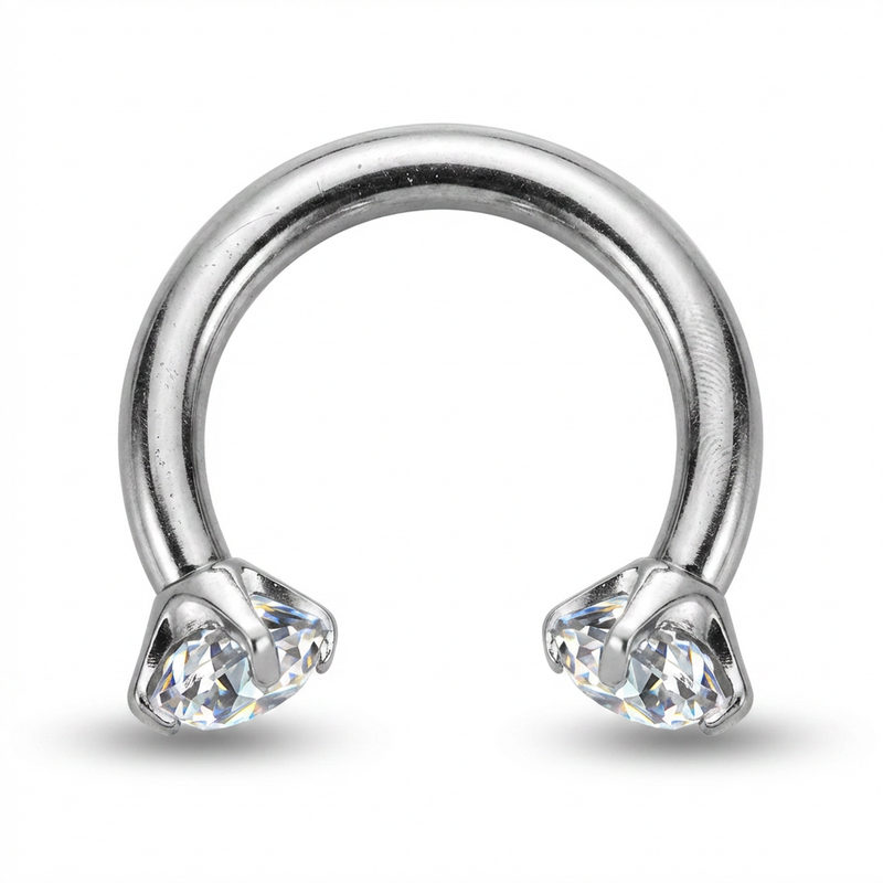 Piercing con zirconi in Titanio G23 - Piercing per nostril