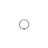 Nostril con Pallina a Incastro in Acciaio 316L Argento