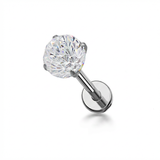 Piercing con zircone in Titanio G23- Piercing per Lobo, helix, forward helix, conch, flat, tragus