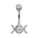 Piercing con zircone in Titanio G23 - Piercing per ombelico