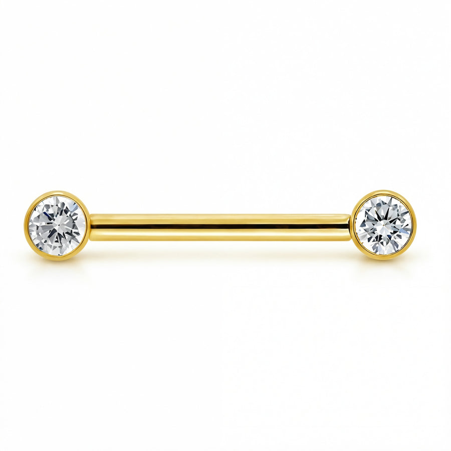 Piercing con zirconi in Titanio G23 - Piercing per Nipple