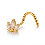 Piercing con tre petali in Titanio - Piercing per naso