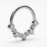 Piercing con zirconi in Titanio G23 - Piercing per Lobo, helix, daith, septum