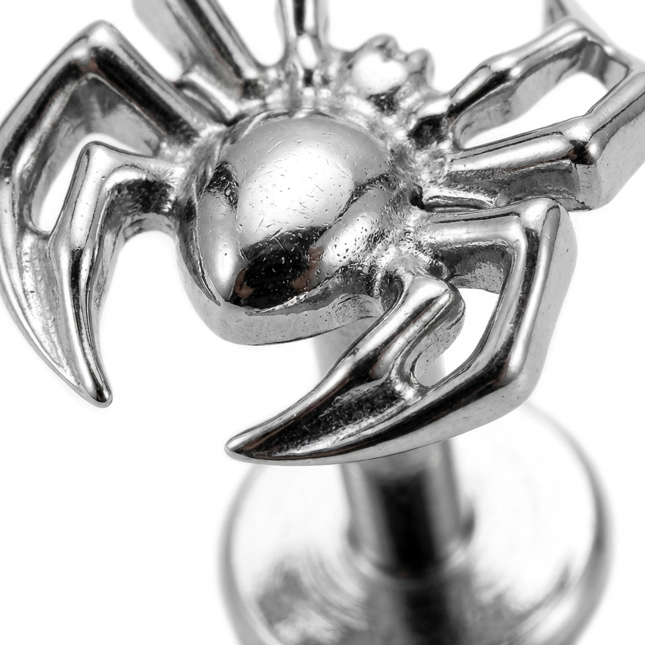Piercing con ragnetto in Titanio G23- Piercing per Lobo, helix, forward helix, conch, flat, tragus
