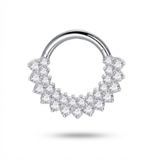 Piercing con zirconi in Titanio G23 - Piercing per Lobo, helix, daith, septum