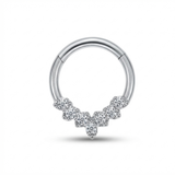 Piercing con zirconi in Titanio G23 - Perfetto per lobo, helix, septum, daith