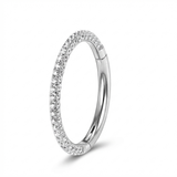 Piercing con zirconi in Titanio G23 - Perfetto per lobo, helix, conch