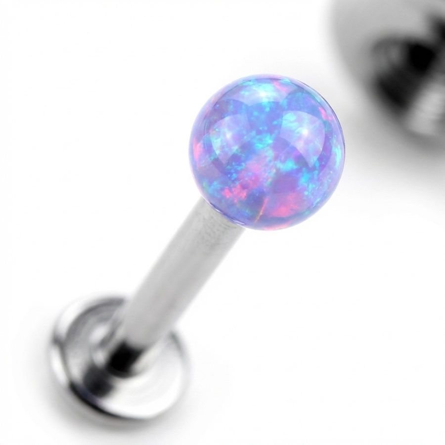 Piercing con opale in Titanio F136 - Piercing per lobo, helix, daith, septum