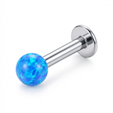 Piercing con opale in Titanio F136 - Piercing per lobo, helix, daith, septum