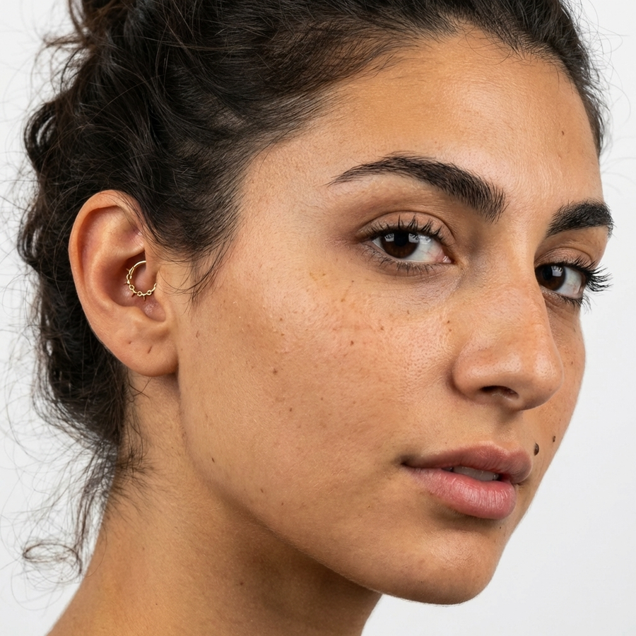 Piercing con punte in Titanio G23 - Piercing per Lobo, helix, daith, septum