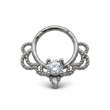 CERCHIO CON CORONA E ZIRCONE