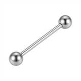 Barretta con palline in Titanio F136 - Piercing per Lingua e nipple