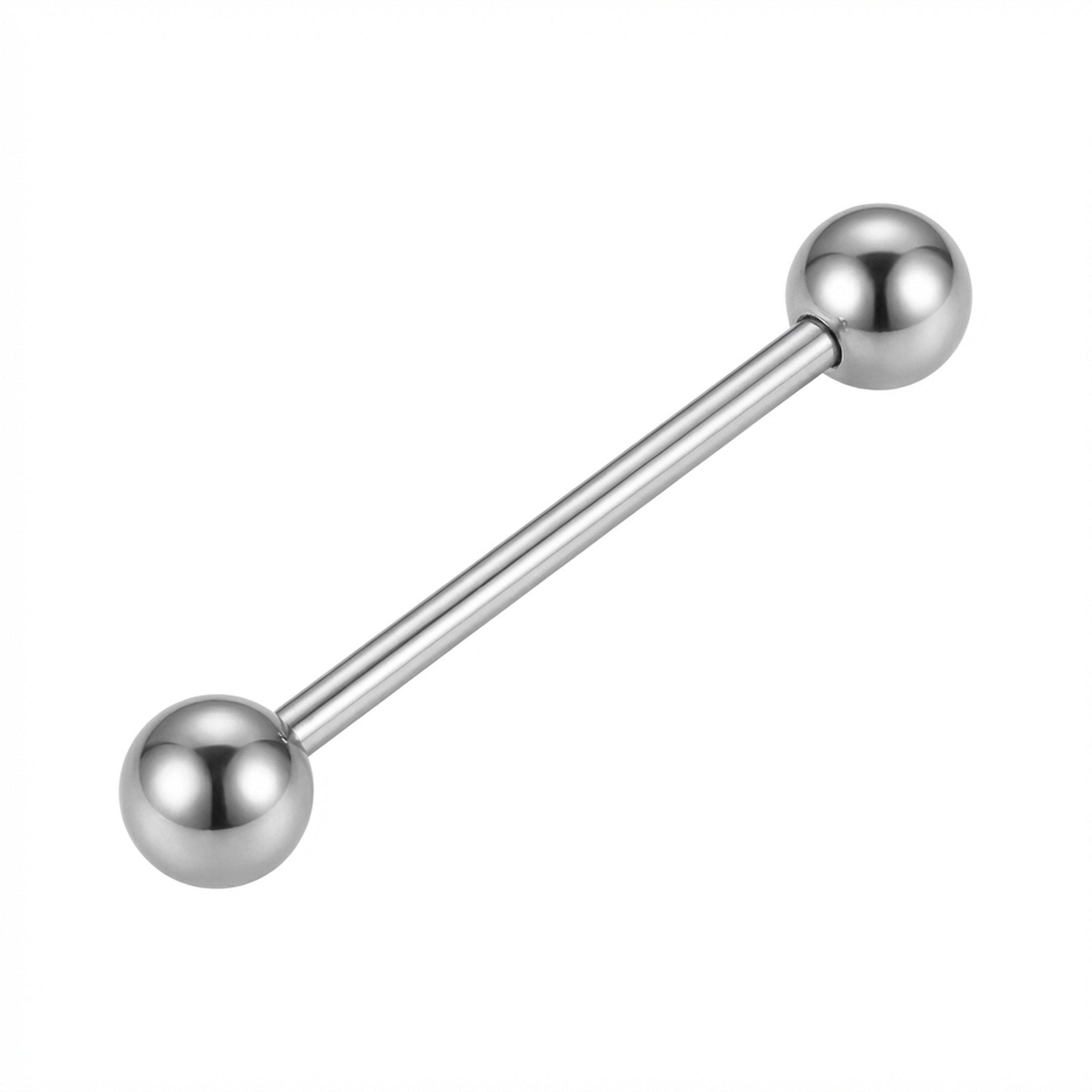 Barretta con palline in Titanio F136 - Piercing per orecchio