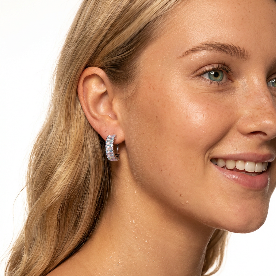 Piercing con zirconi in Titanio G23 - Piercing per lobo, helix, forward helix, tragus