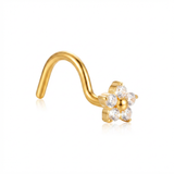 Piercing con fiore in Titanio - Piercing per naso