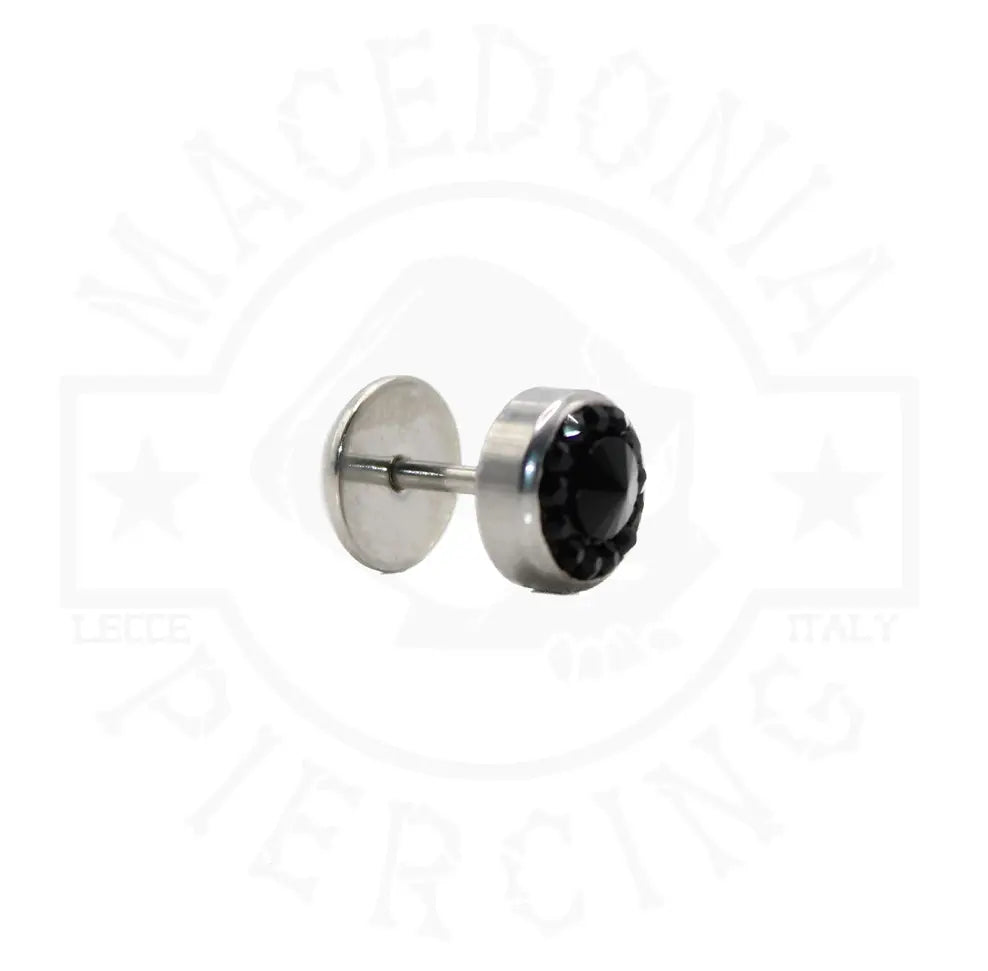 PIERCING A BOTTONE CON ZIRCONE A PUNTA