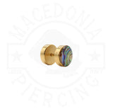 PIERCING A BOTTONE STRIATURA OPALE