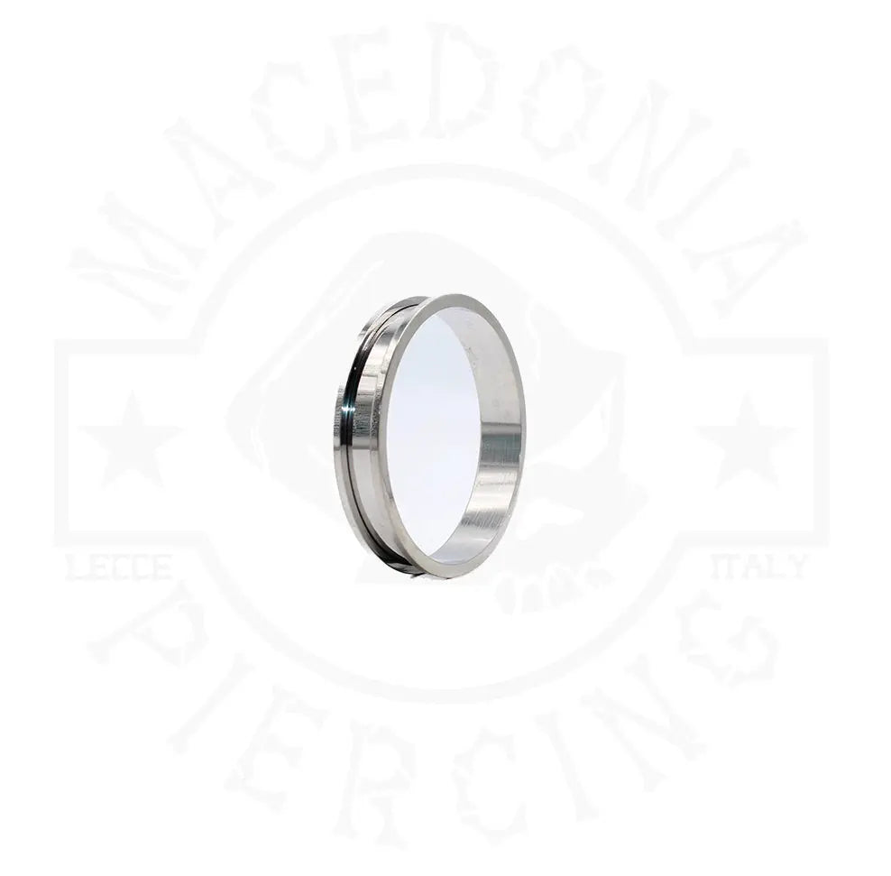TUNNEL CON BORDO COLORE ARGENTO