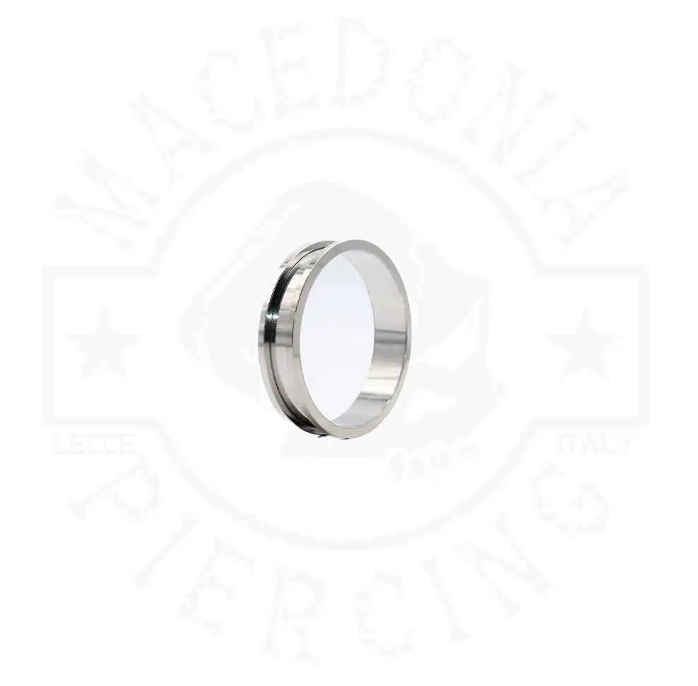 TUNNEL CON BORDO COLORE ARGENTO