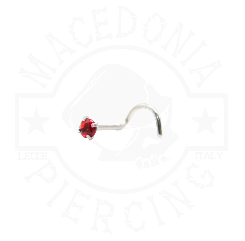 PIERCING DA NASO CON ZIRCONE INCASTONATO